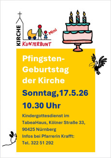 Kirche Kunterbunt 17.5.26, 10.30 Uhr, TabeaHaus