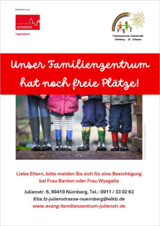 Freie Plätze im Haus für Kinder Julienstraße