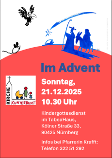 Kirche Kunterbunt 21.12.2025, 10.30 Uhr, TabeaHaus