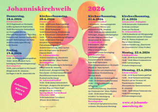 Kirchweih St. Johannis_Programm 2026