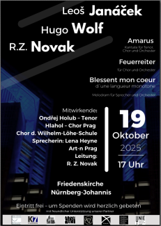 Konzert mit Chor der Wilhelm Löhe Schule am 19.10.25, 17 Uhr, Friedenskirche 