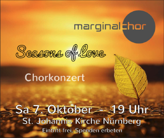 Konzert Marginalchor 7.10.2023, 19 Uhr, 'St. Johanniskirche