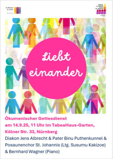 Ökumenischer Gottesdienst am 14.9.2025, 11 Uhr im TabeaHaus-Garten