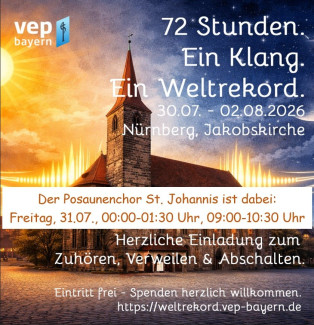 Weltrekord Posaunenchöre,30.7.-2.8.26, St. Jakobskirche