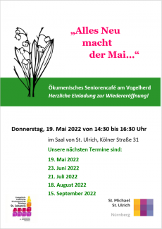Ökumenisches Seniorencafé am Vogelherd ab Mai 2022